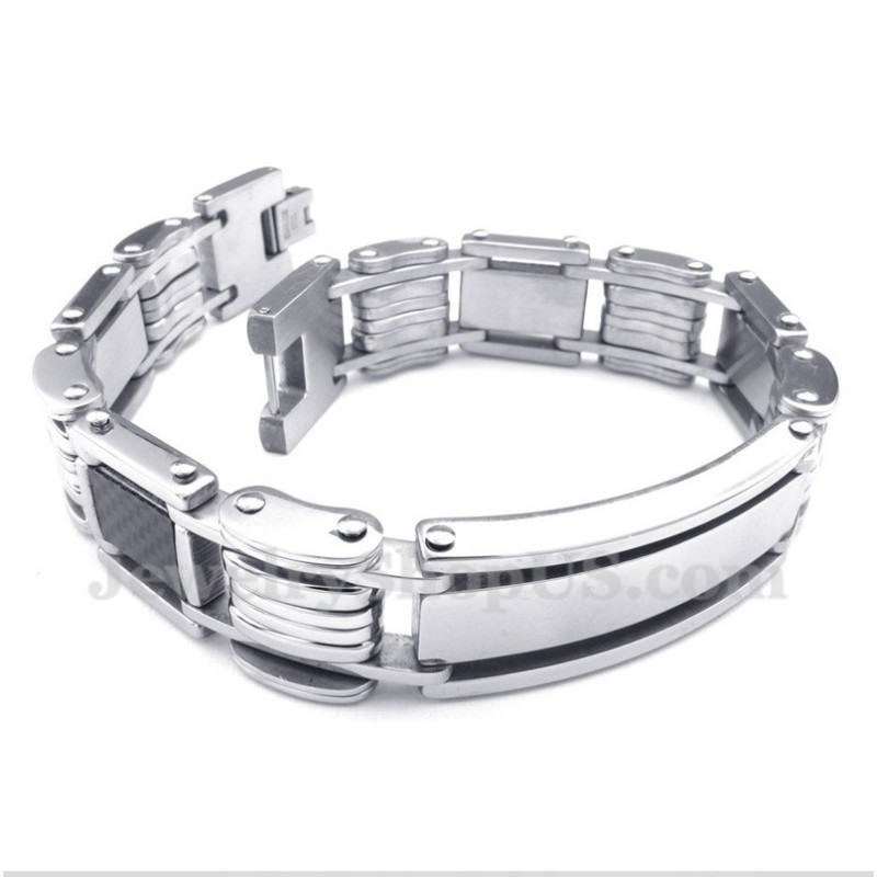 Men's Titanium Carbon Fiber Bracelet Men's Titanium Carbon Fiber Bracelet