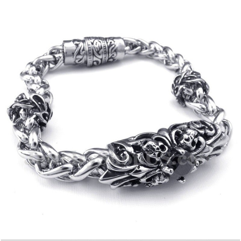 Men's Titanium Casted Black Diamond Bracelet Men's Titanium Casted Black Diamond Bracelet