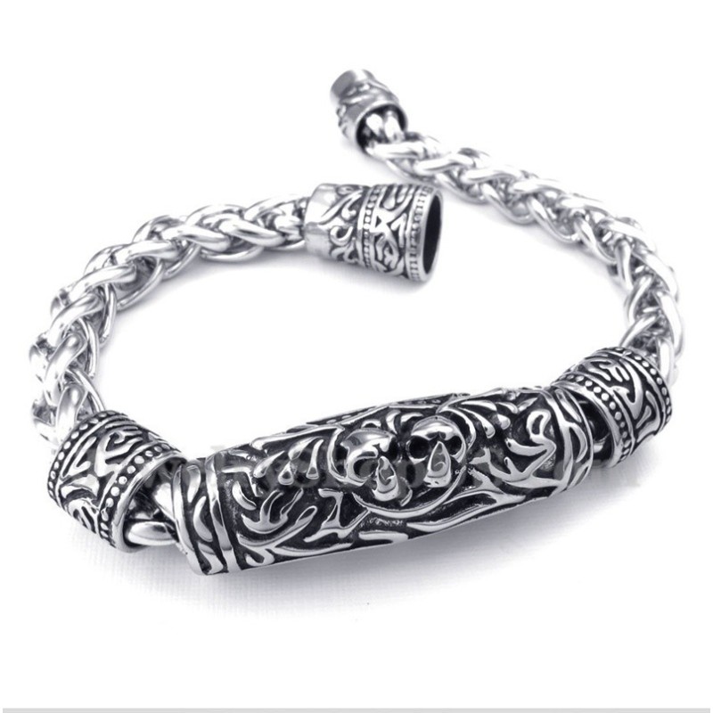 Men's Titanium Casted Skull Bracelet Men's Titanium Casted Skull Bracelet