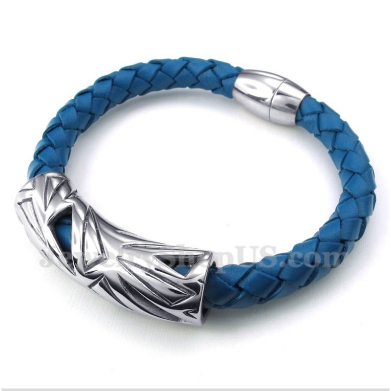 Men's Titanium Leather Bracelet Men's Titanium Leather Bracelet