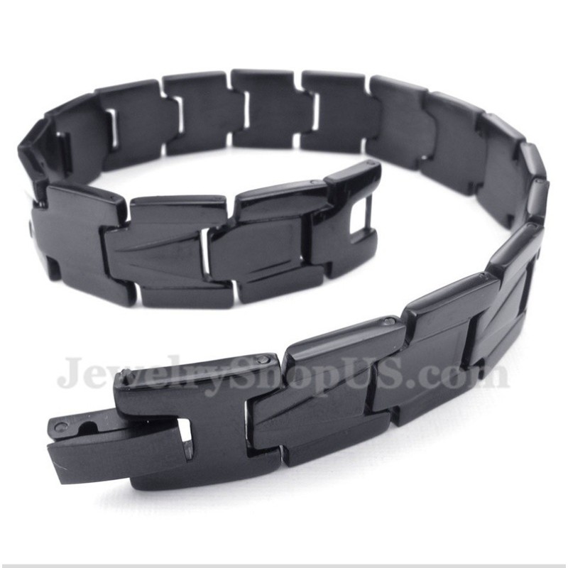 Men's Black Titanium Bracelet Men's Black Titanium Bracelet