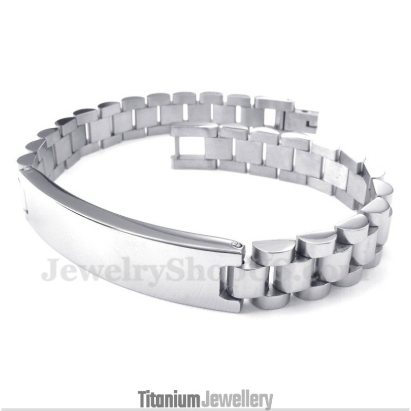 Men's Titanium Bracelet With Crystal