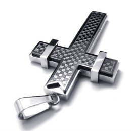 Fashion Cross Titanium Pendant (Black)