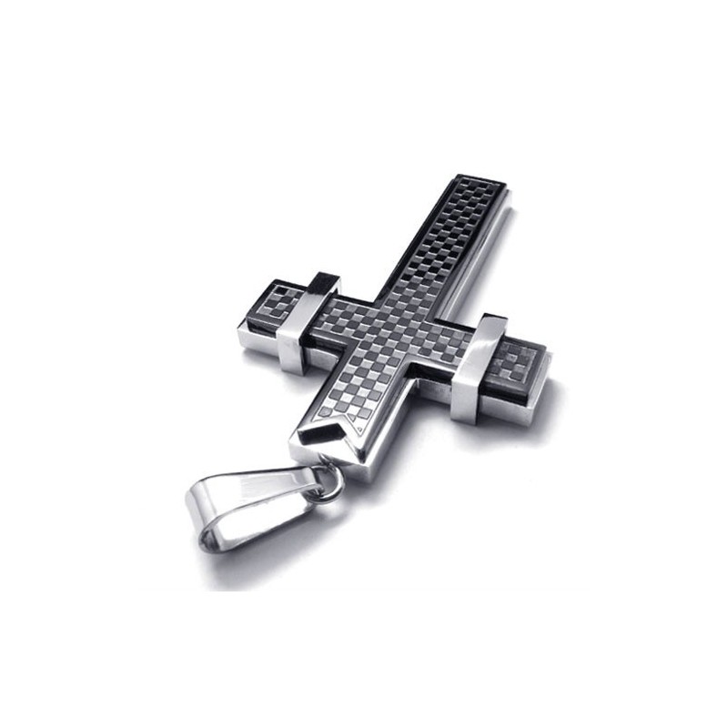 Fashion Cross Titanium Pendant (Black)