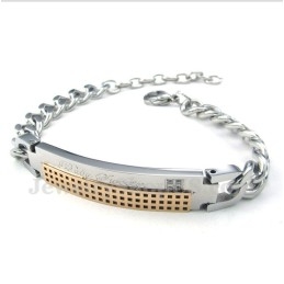 WoMen's Titanium Diamond Couple'S Bracelet