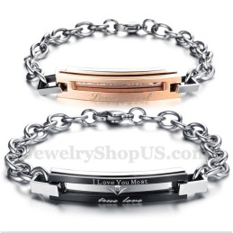 Men's Titanium Couple'S Bracelet