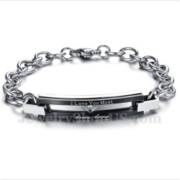 Men's Titanium Couple'S Bracelet