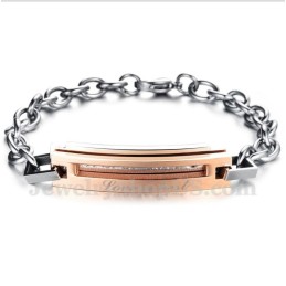 Men's Titanium Couple'S Bracelet