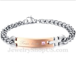 Men's Titanium Couple'S Bracelet