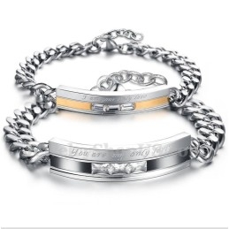 Men's Titanium Couple'S Bracelet