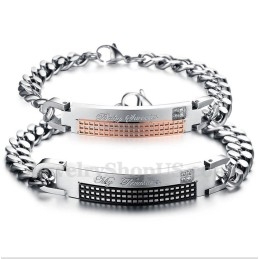 Men's Titanium Couple'S Bracelet