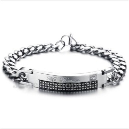Men's Titanium Couple'S Bracelet