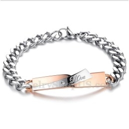 Men's Titanium Couple'S Bracelet