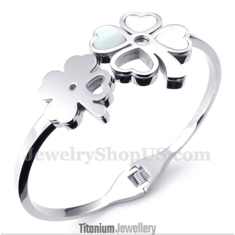 Men's Titanium Clover Bracelet