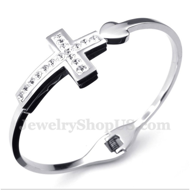 Men's Titanium Cross Bracelet