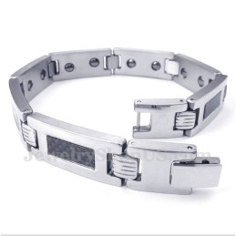 Men's Titanium Carbon Fiber Magnet Bracelet