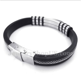 Men's Rubber Titanium Bracelet