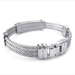 Men's Titanium Cable Bracelet