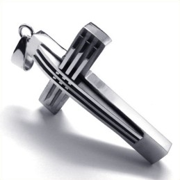 New Style Weave Cross Titanium Pendant