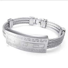 Men's Titanium Cable Bracelet