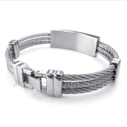 Men's Titanium Cable Bracelet