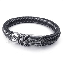 Men's Titanium Casted Cross Bracelet