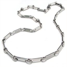 20.1 Inch Titanium Slubby Chain Necklace 8082