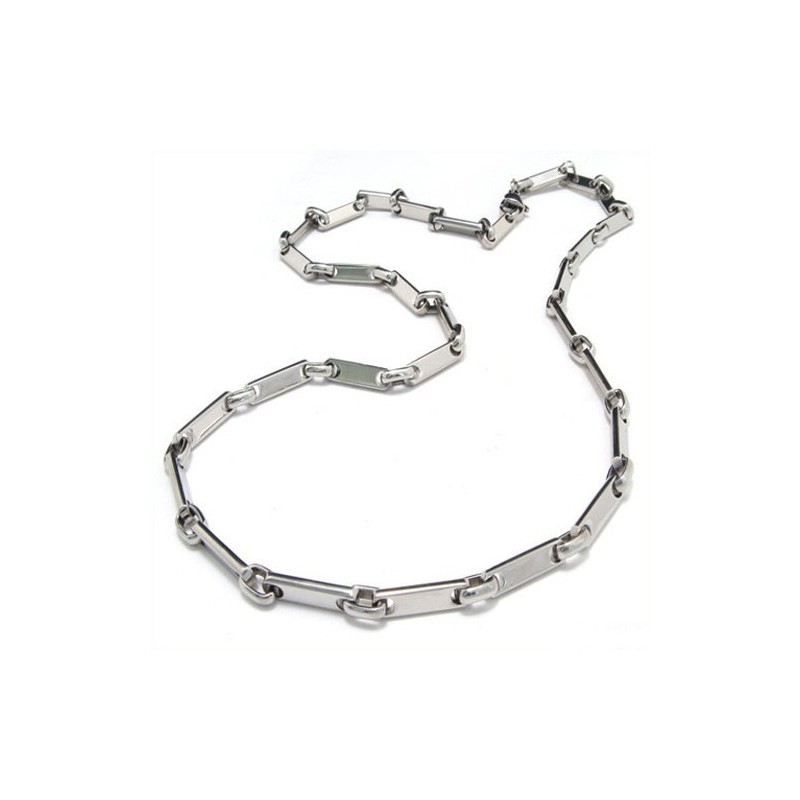 20.1 Inch Titanium Slubby Chain Necklace 8082 20.1 Inch Titanium Slubby Chain Necklace 8082