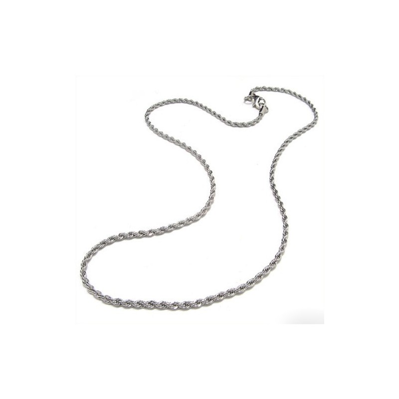 20.1 Inch Titanium Delicate Waves Chain Necklace 20.1 Inch Titanium Delicate Waves Chain Necklace