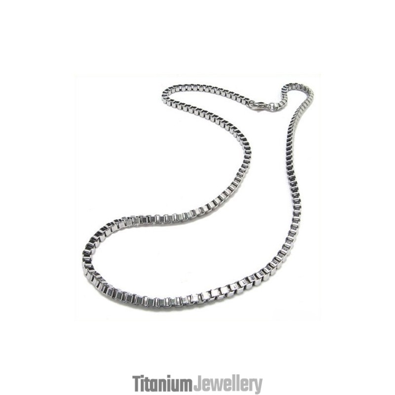 20.1 Inch Titanium Silver Tightened Necklace 8092 20.1 Inch Titanium Silver Tightened Necklace 8092