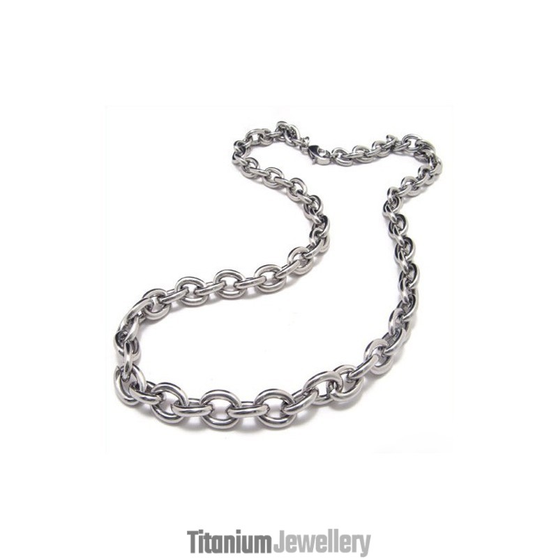 20.1 Inch Titanium Ring Casing Ring Necklace 8097