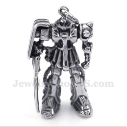 Men's Titanium Robot Pendant With Free Chain