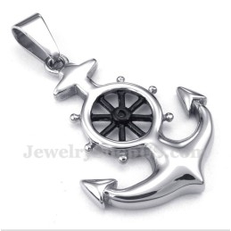 Men's Titanium Rudder Pendant With Free Chain