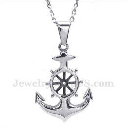 Men's Titanium Rudder Pendant With Free Chain