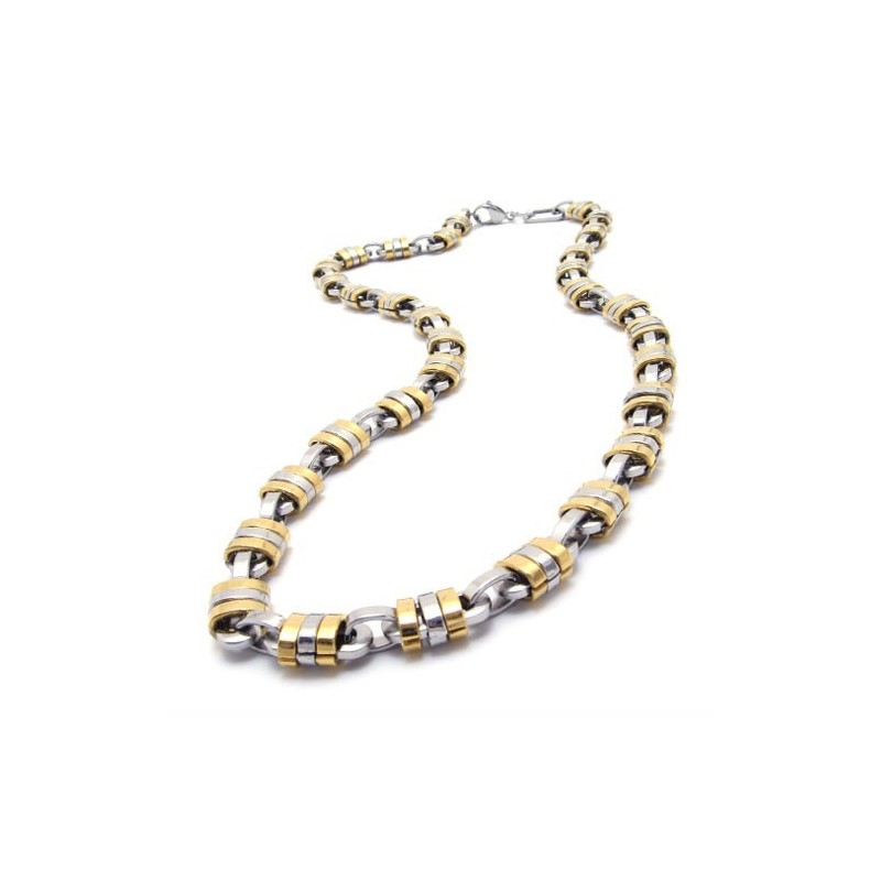 22 Inch Titanium Golden Necklace