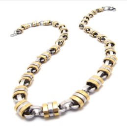 22 Inch Titanium Golden Necklace