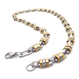22 Inch Titanium Golden Necklace