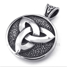 Men's Titanium Celtic Knot Pendant With Free Chain