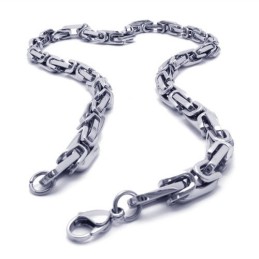 21.3 Inch Titanium Silver Delicate Necklace