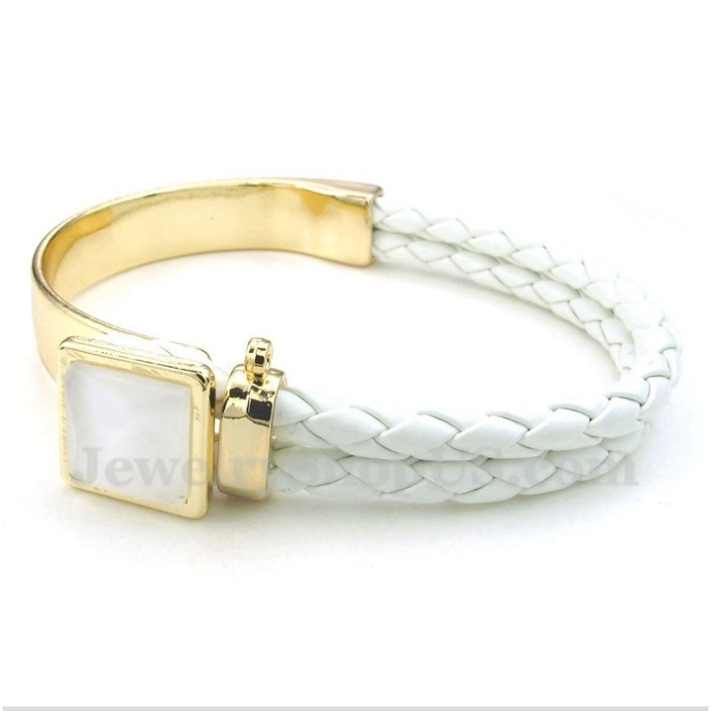 Men's Leather Titanium Bracelet Men's Leather Titanium Bracelet