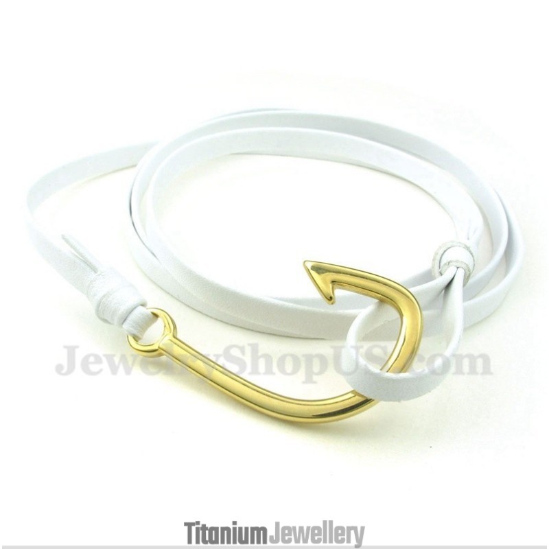 Men's Titanium Leather Bracelet Men's Titanium Leather Bracelet
