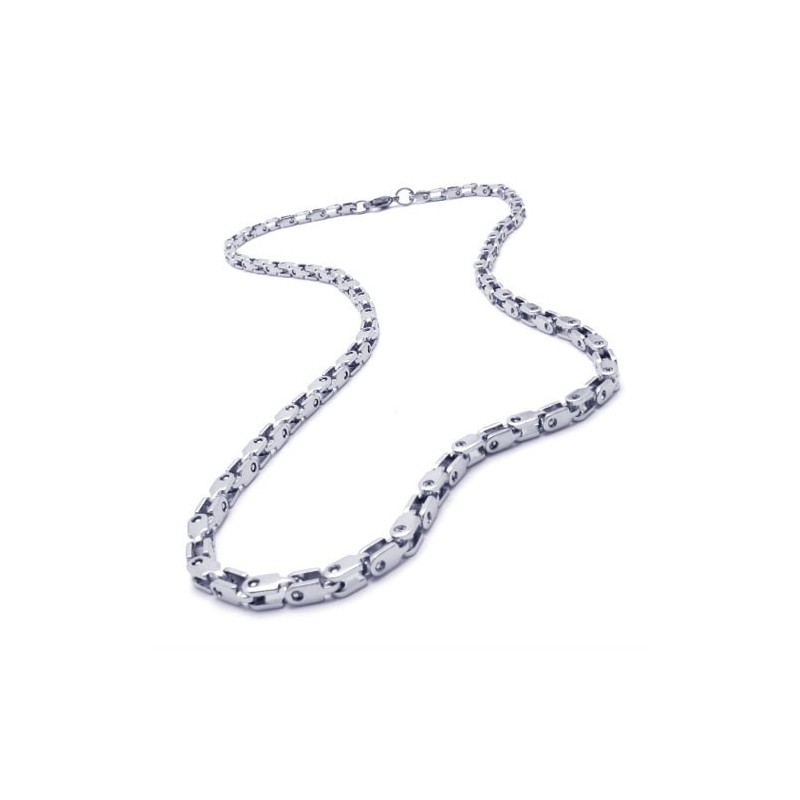 20.5 Inch Titanium Silver Fine Necklace