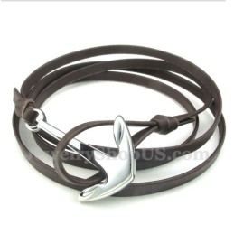 Men's Titanium Leather Bracelet