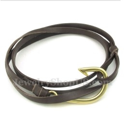 Men's Titanium Leather Bracelet
