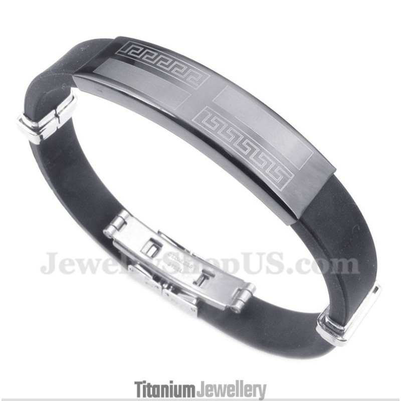 Men's Rubber Titanium Bracelet Men's Rubber Titanium Bracelet