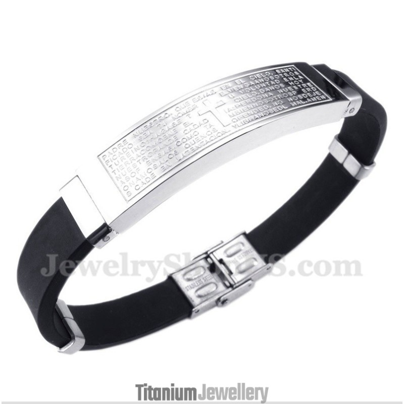 Men's Titanium Rubber Bracelet Men's Titanium Rubber Bracelet