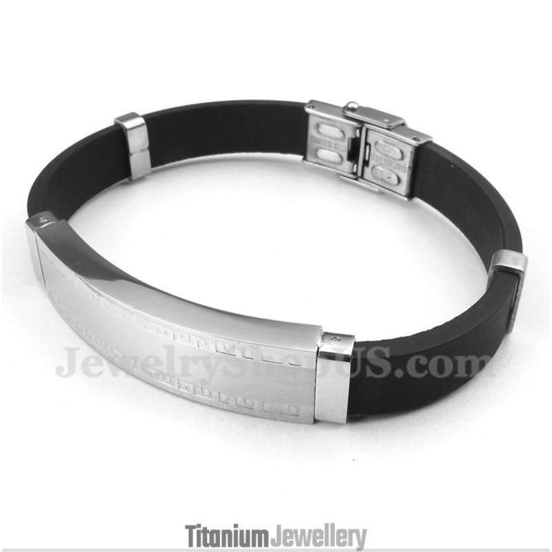 Men's Titanium Rubber Bracelet Men's Titanium Rubber Bracelet