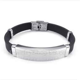 Men's Titanium Rubber Bracelet