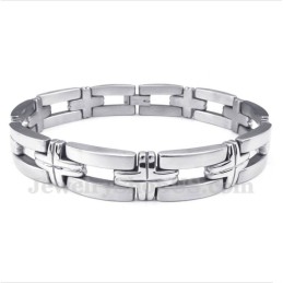 Men's Titanium Cross Bracelet