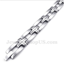Men's Titanium Cross Bracelet